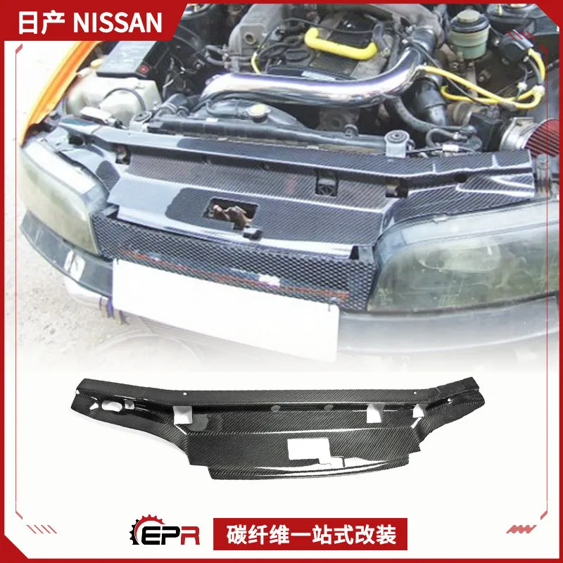 

Подходит для модификации из углеродного волокна Nissan R33 Skyline GTS, теплоизоляционной панели листов резервуара для воды на передней планке, среднее охлаждение