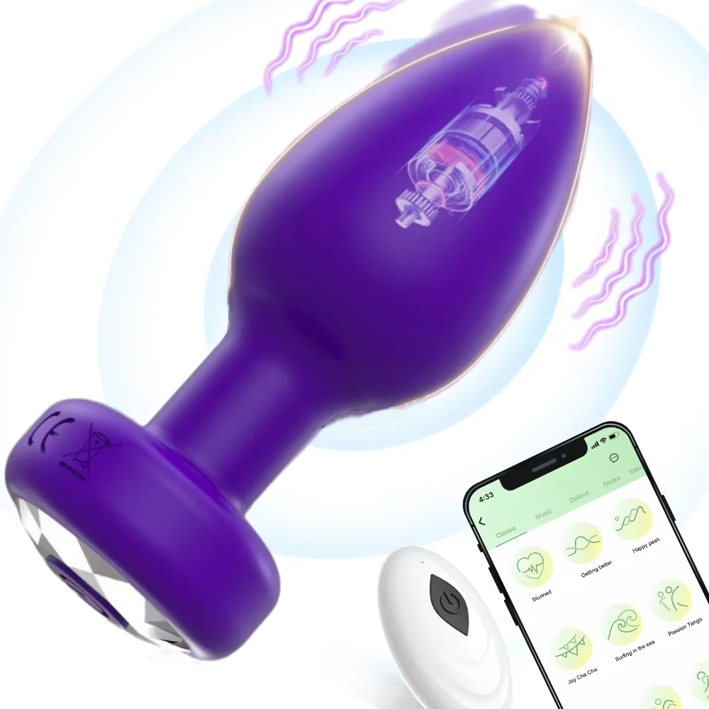 المكونات الشرج هزاز للرجال تدليك البروستاتا تهتز APP اللاسلكية التحكم عن بعد دسار بعقب المكونات الهزاز الجنس لعب للنساء