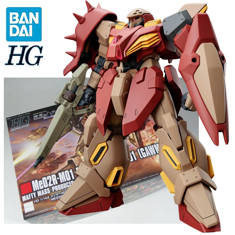 

In Stock BANDAI HG 1/144 Me02R-M01 MESSER TYPE-M01 [GAWMAN USE] Anime Action Figures Assembly Collection Toy