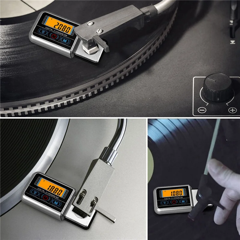 BHBD-5X Mini Jewelry Scale 100Gx0.005G Precise Turntable Stylus Force Digital Dynamometer Tracking Gauge