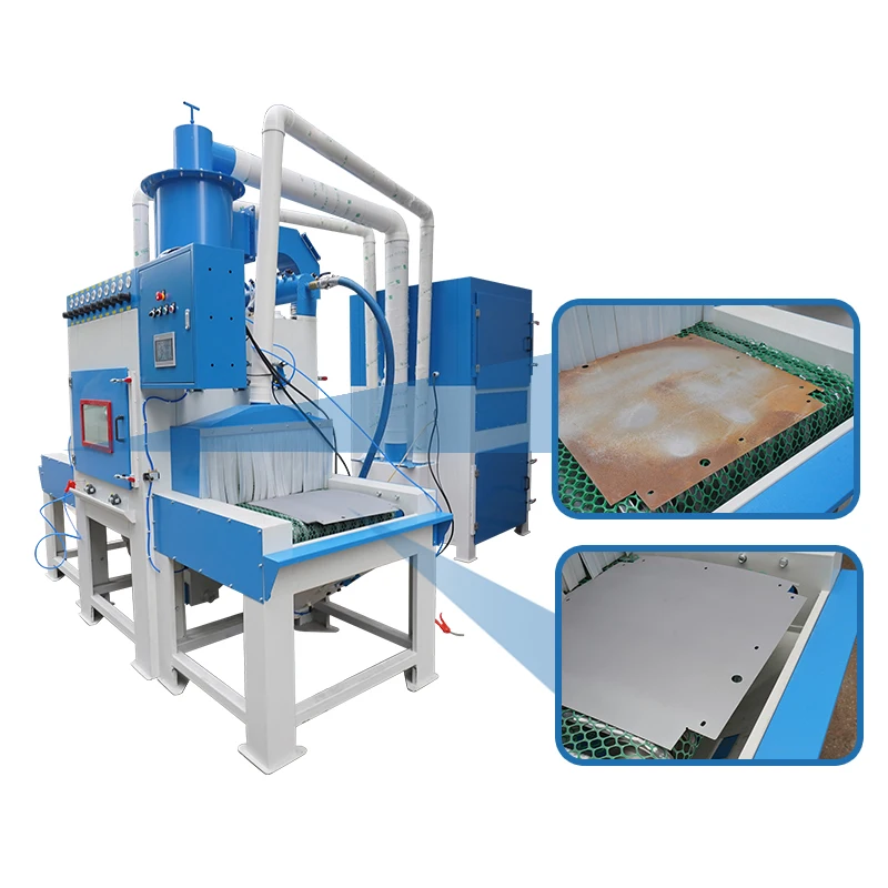 Automatic Conveyor Belt Sandblast Equipment Abrasive Blasting Machine for Aluminium Sheet