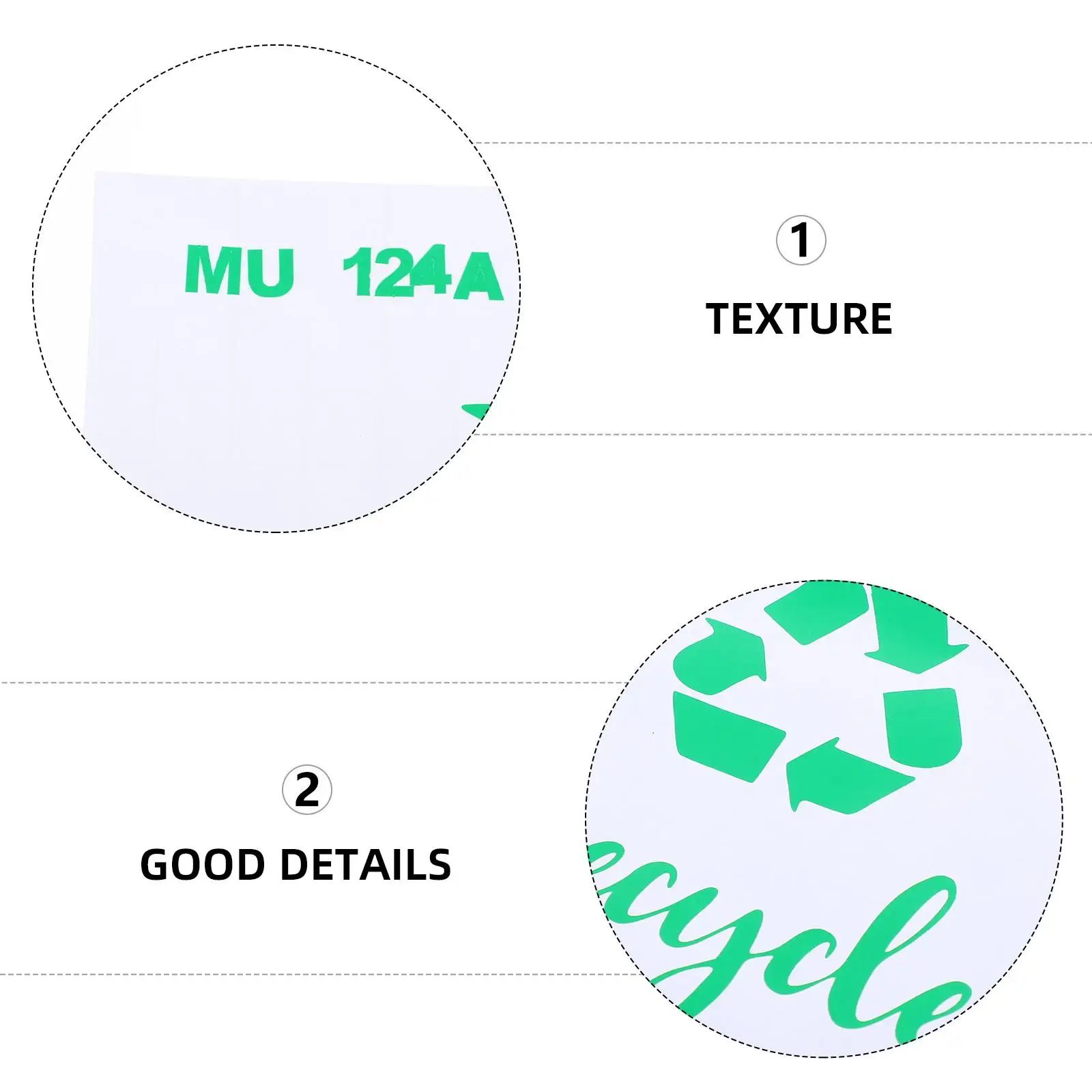 Garbage Classification Mark Waste Container Decals Stickers Recyclable Sorting Trash Pvc Recycling Adhesive Can Label