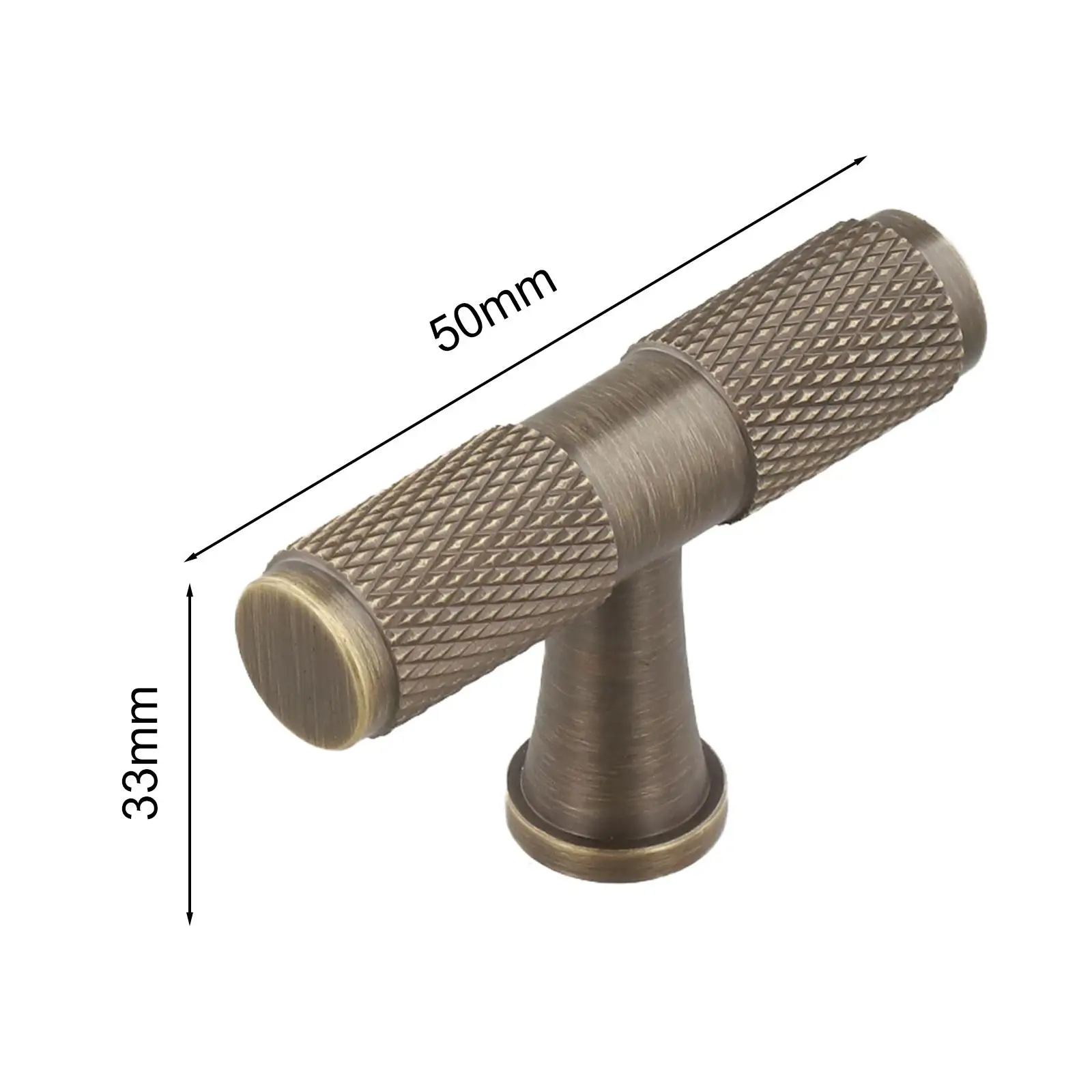 76mm Hole Distance, 128mm In Length Antique Cabinet Handle Bronze Door Pull Tarnish Resistant Finish Versatile Fit