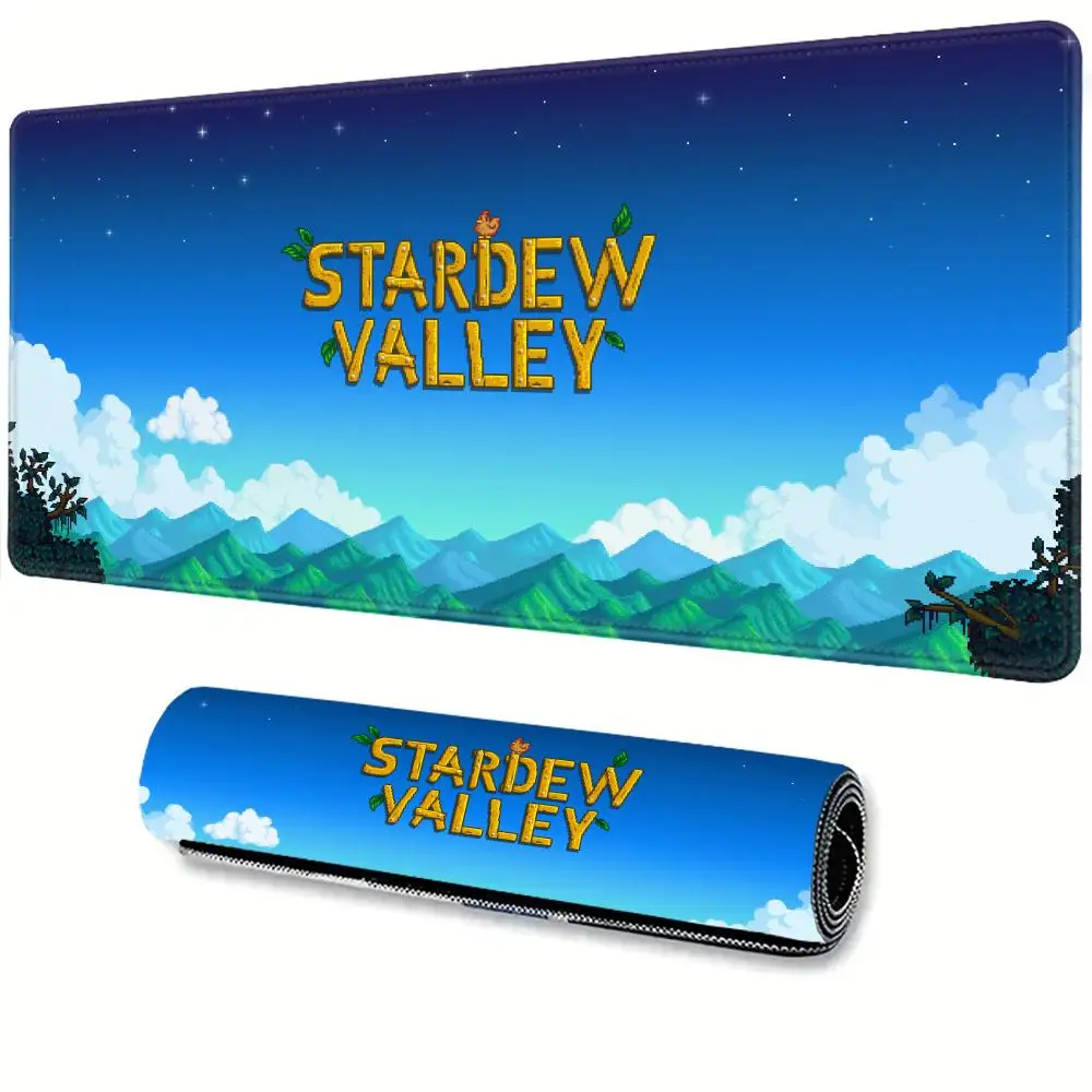 كبير المضادة للانزلاق حصيرة Stardew Valley Deskpad لوحة ماوس للألعاب سرعة البساط لعبة الجدول الحصير أنيمي لوحة المفاتيح ولوحة الماوس للمكتب
