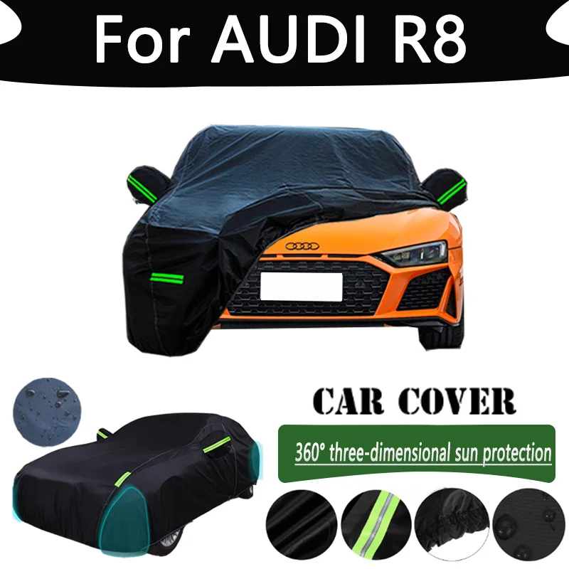 

For AUDI R8 Outdoor Protection Full Car Cover Snow Covers Rainwater Sunshine Dustproof Scratches Car Cover