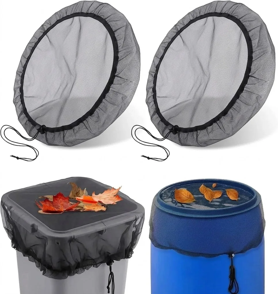 Rain Barrel Mesh Cover Netting for Water Collection Buckets Tank Raindrop Harvesting Tool Anti Mosquito Water Protection