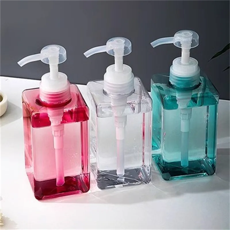 150ml Square Clear Bottle Liquid Soap Whipped Mousse Points Bottling Shampoo Lotion Shower Gel Pump Bottlesnding Soap Dispenser