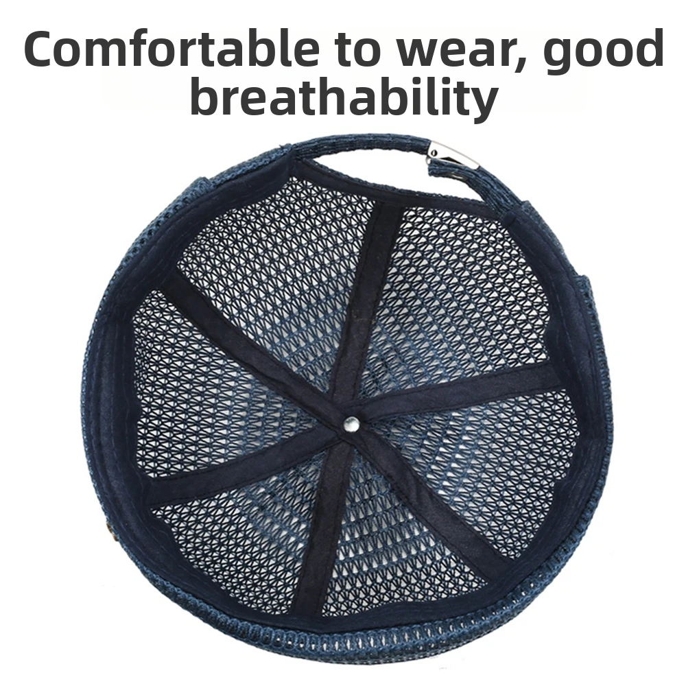 New Brimless Mesh Hat Multicolor Ultra-Light Hip Hop Hat Adjustable Landlord Hat Unisex