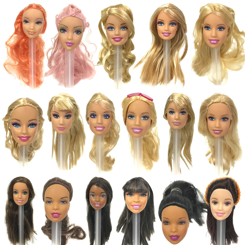 New 1 Pcs Limited Edition Head For 28-30 CM  Doll Accessories DIY Toys Makeup Doll Head Hair  For 1/6 Doll Classic Head JJ