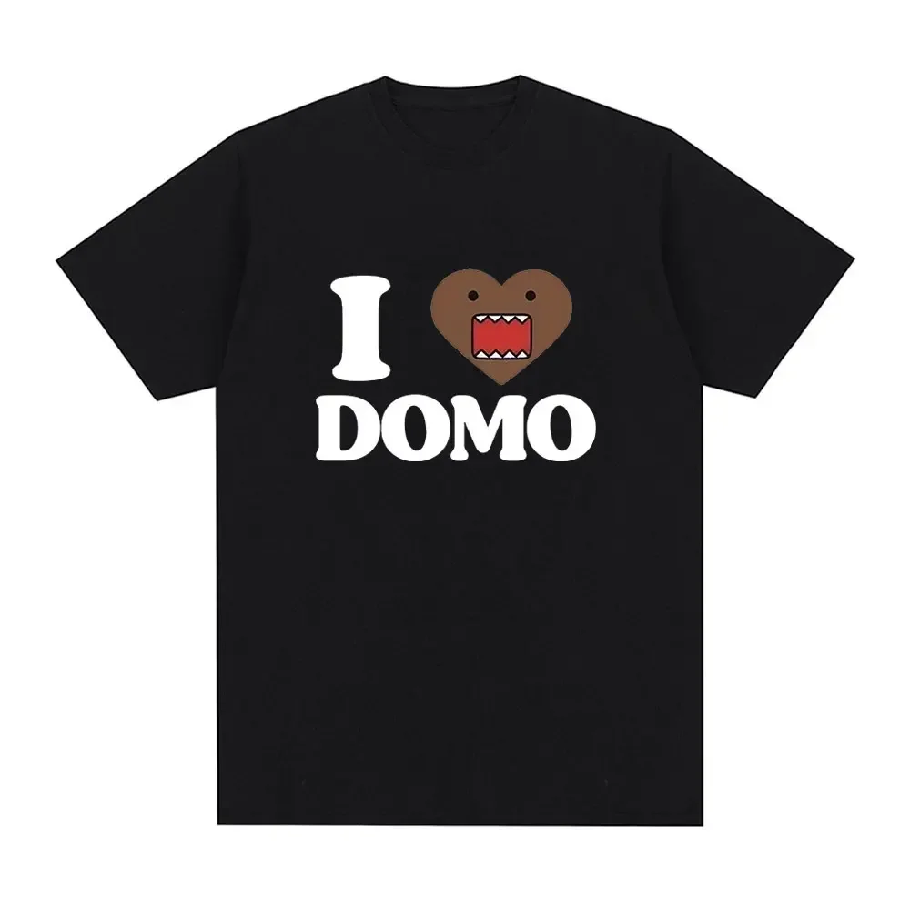 I Love Domo Kun Fun T-shirt Women's Casual Tshirt Retro Short Sleeved Tshirt Street Wear