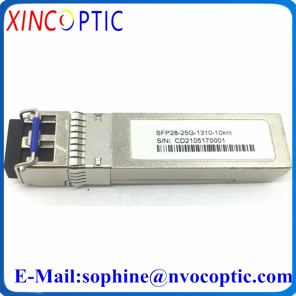 

SFP28 25G Module,SFP-25G-SR 850nm 100m DOM Transceiver, 25GE LR 1310nm 10km 40KM 1270/1330nm DDM