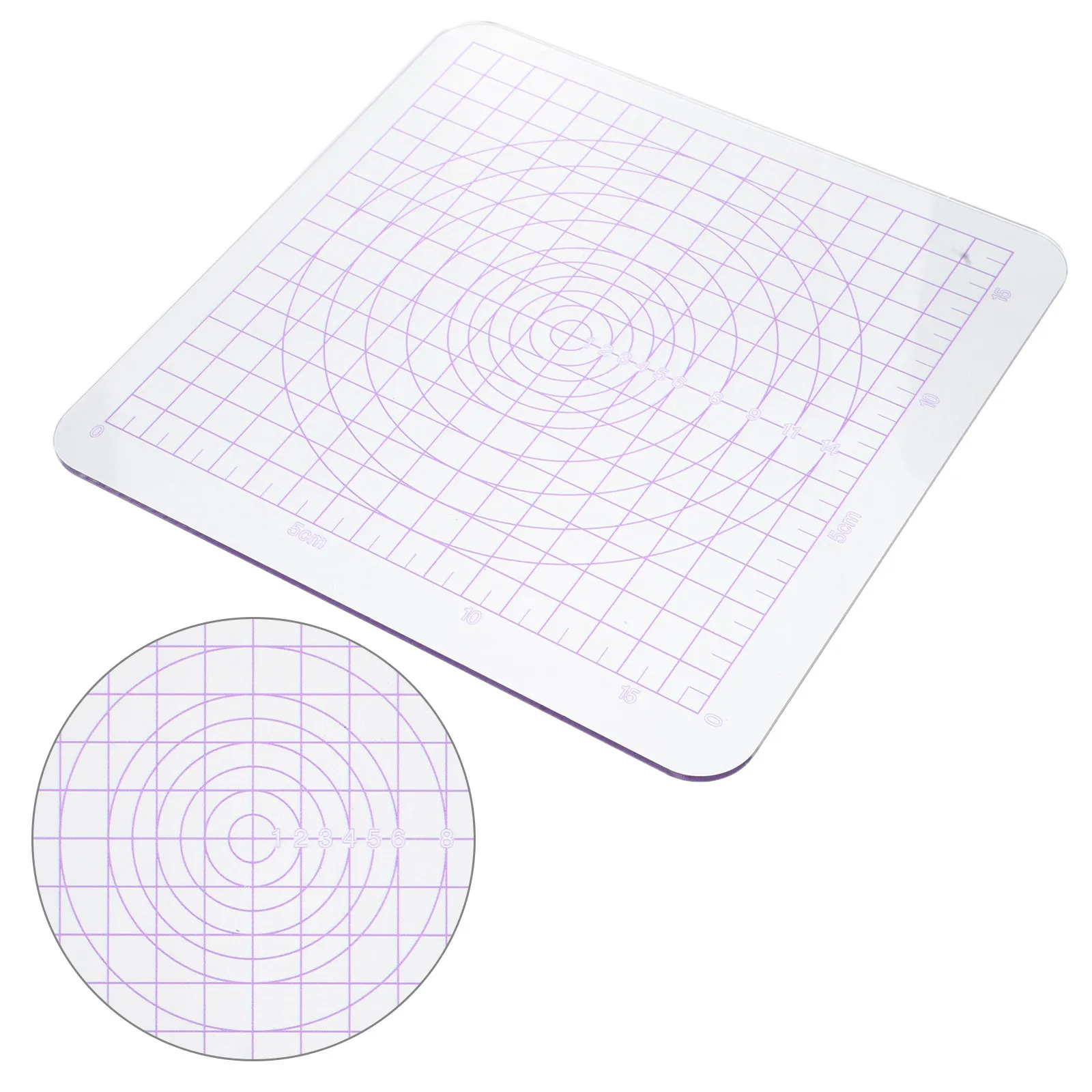 

Clay Pressing Board Transparent Square Acrylic Sheet For Diy Polymer Clay Crafting Pottery Sculpting Portable Wedging Tool