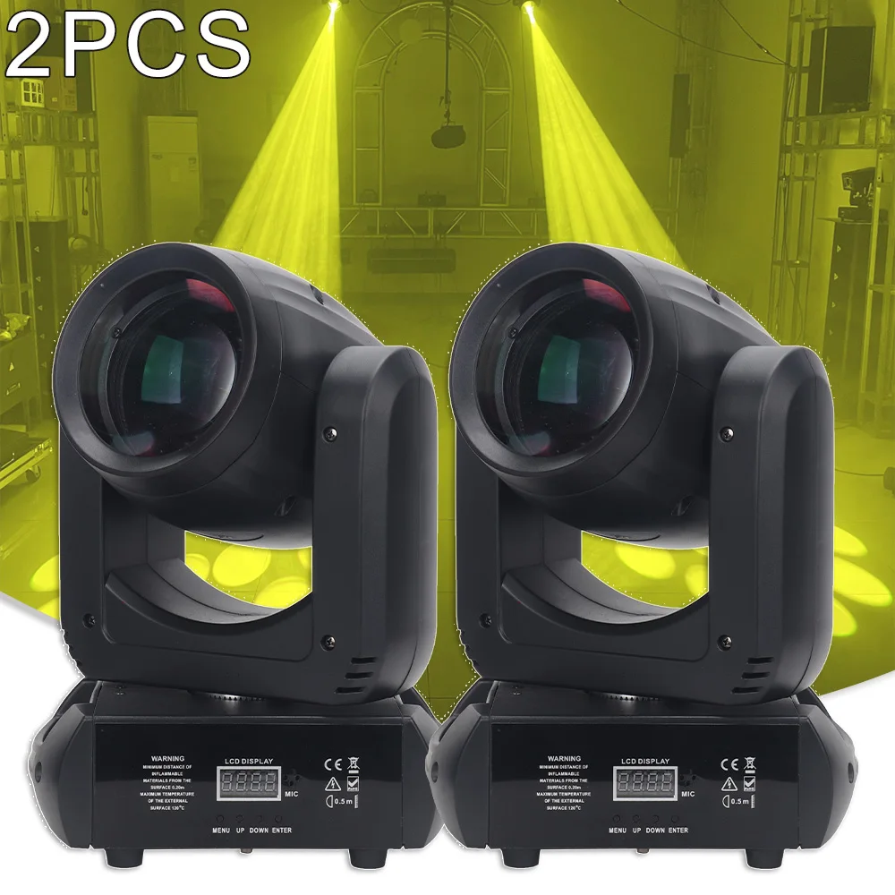 2PCS 150w LED Beam Spot Pattern Moving Head 18  Rotating Prism DMX Music Party Wedding Event Show Dj Disco Stage Lighting