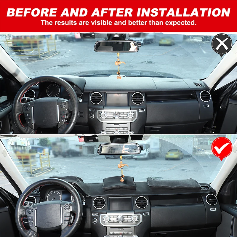 

For Land Rover Discovery 4 LR4 2010-2016 Car Dashboard Cover Sun Protection Mat Light-Proof Pad With Storage Bag Car Accessories