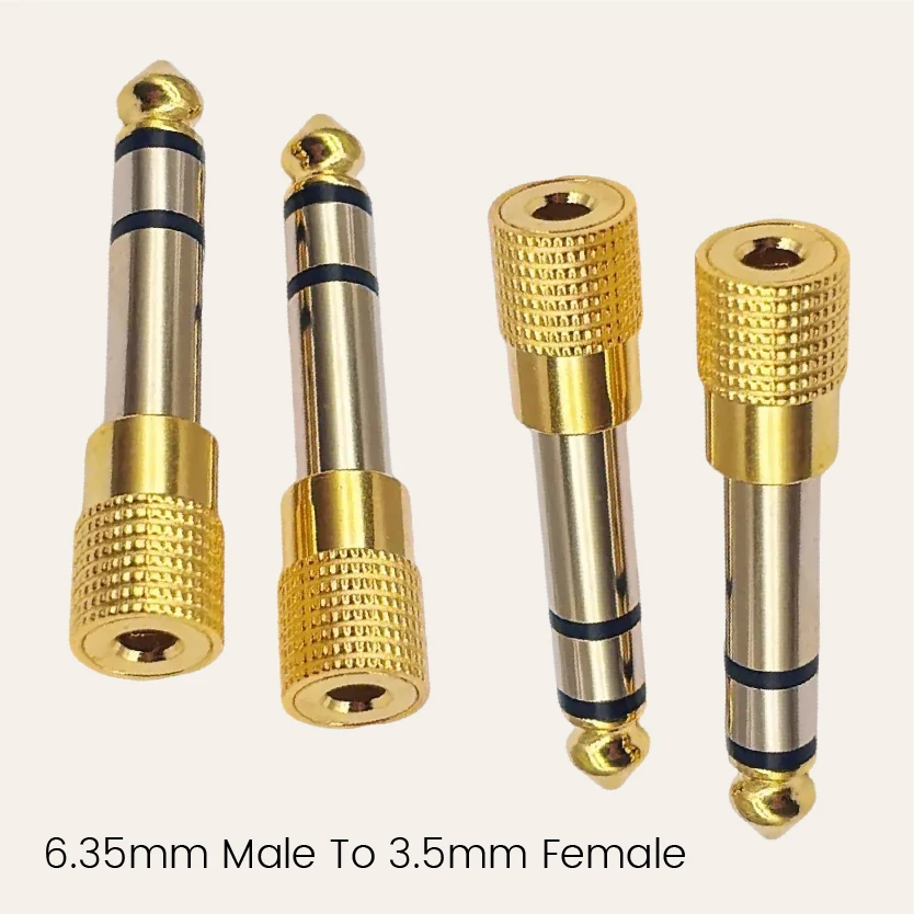 

Microphone Cable Headphone Audio Amplifier Jacks 6.5mm Male To 3.5mm Female Adapter Connector