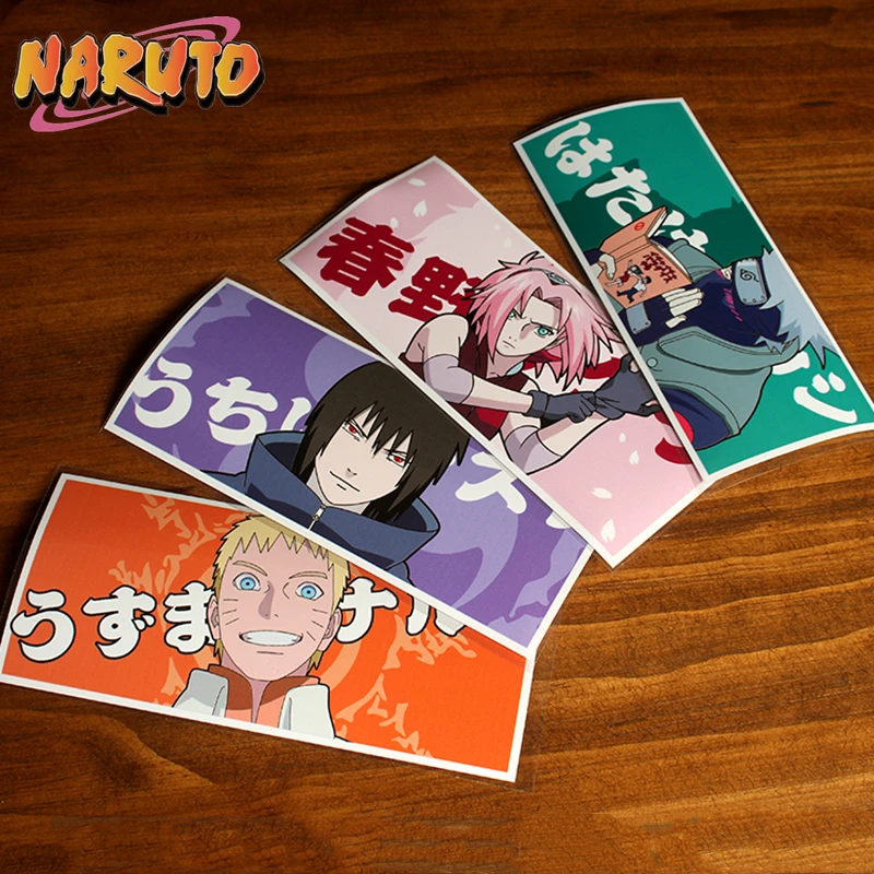 NARUTO Japanese Anime Sticker Uzumaki Naruto Jiraiya Hatake Kakashi Car Scratch Decoration Sticker Motorcycle Children\'s ToyGift