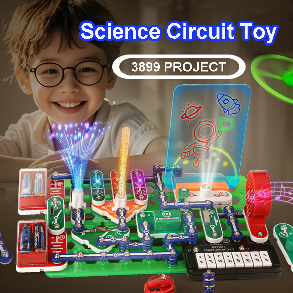 

2025 Children Toy DIY Electronic Circuit Technology Educational Student Learn STEM Science Set For Kids Toys