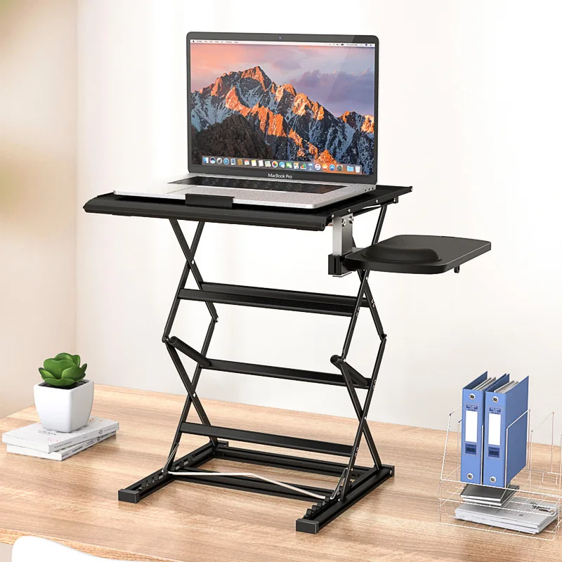 Liftable folding laptop stand Standing desk Standing desk study table