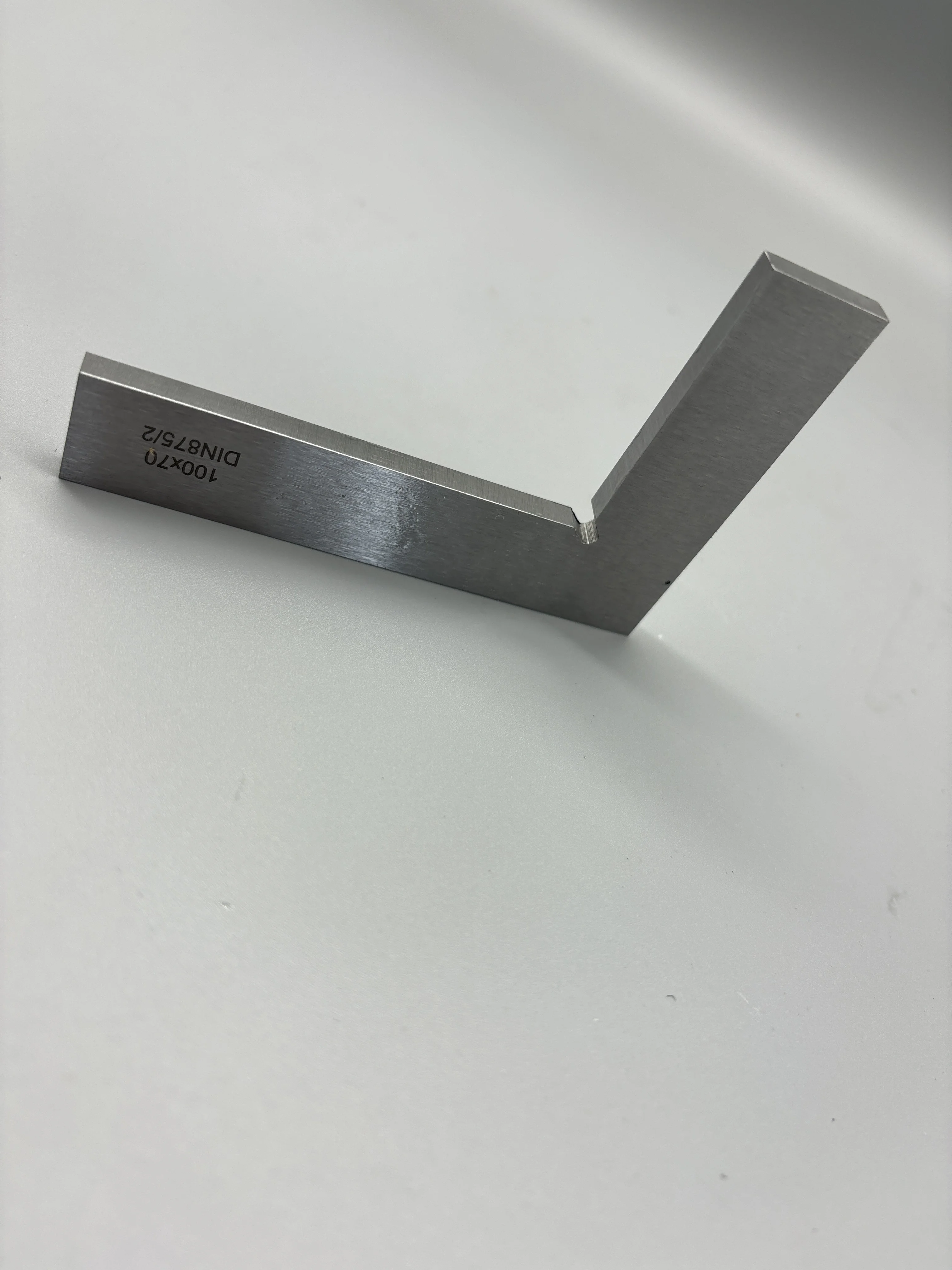Germany Standard DIN875/2 100x70mm L Square Carbon Steel 90 Degree Measuring & Gauging Tool Angle Tools