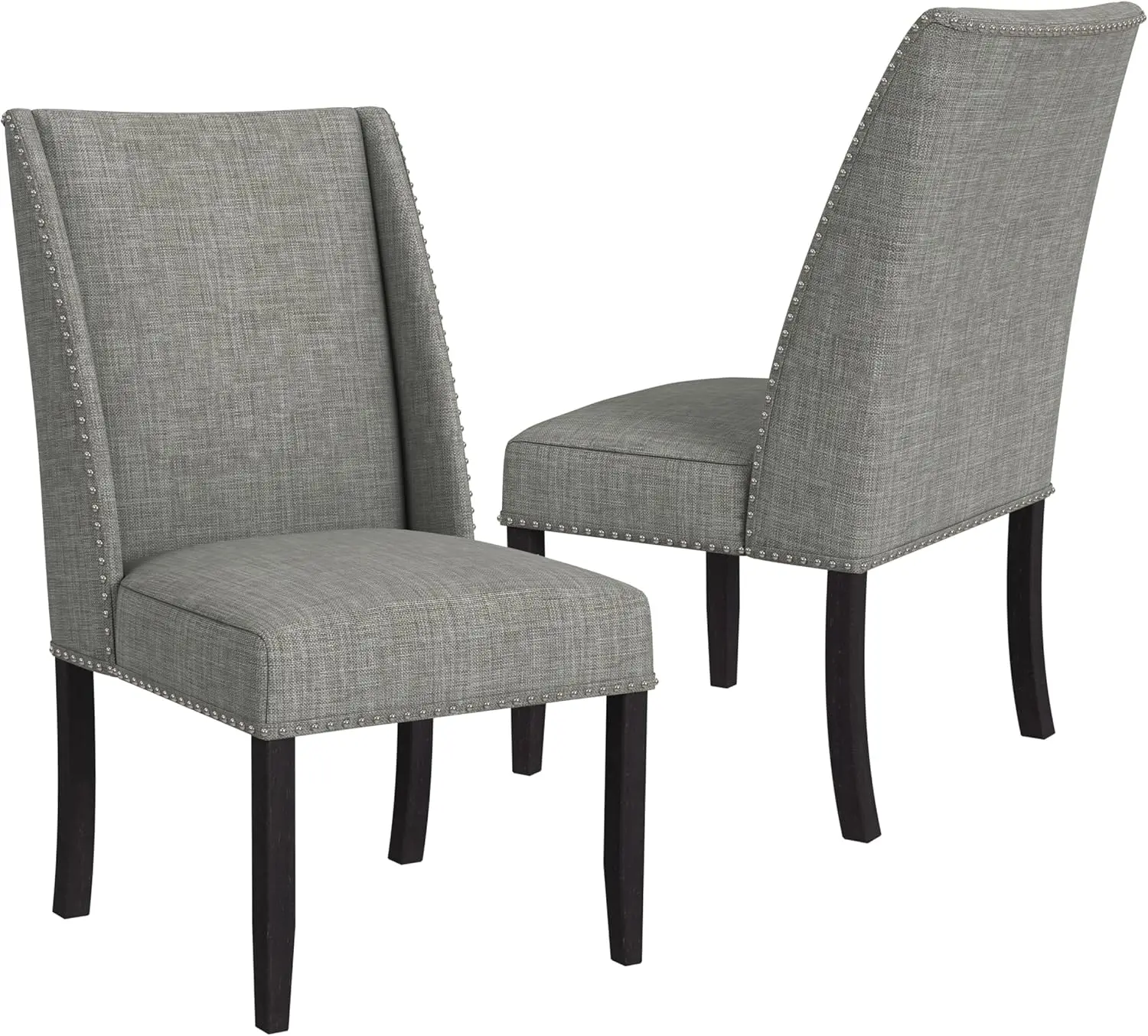 

Wing Ba Modern Dining Chair - Gray Woven(Set Of 2)