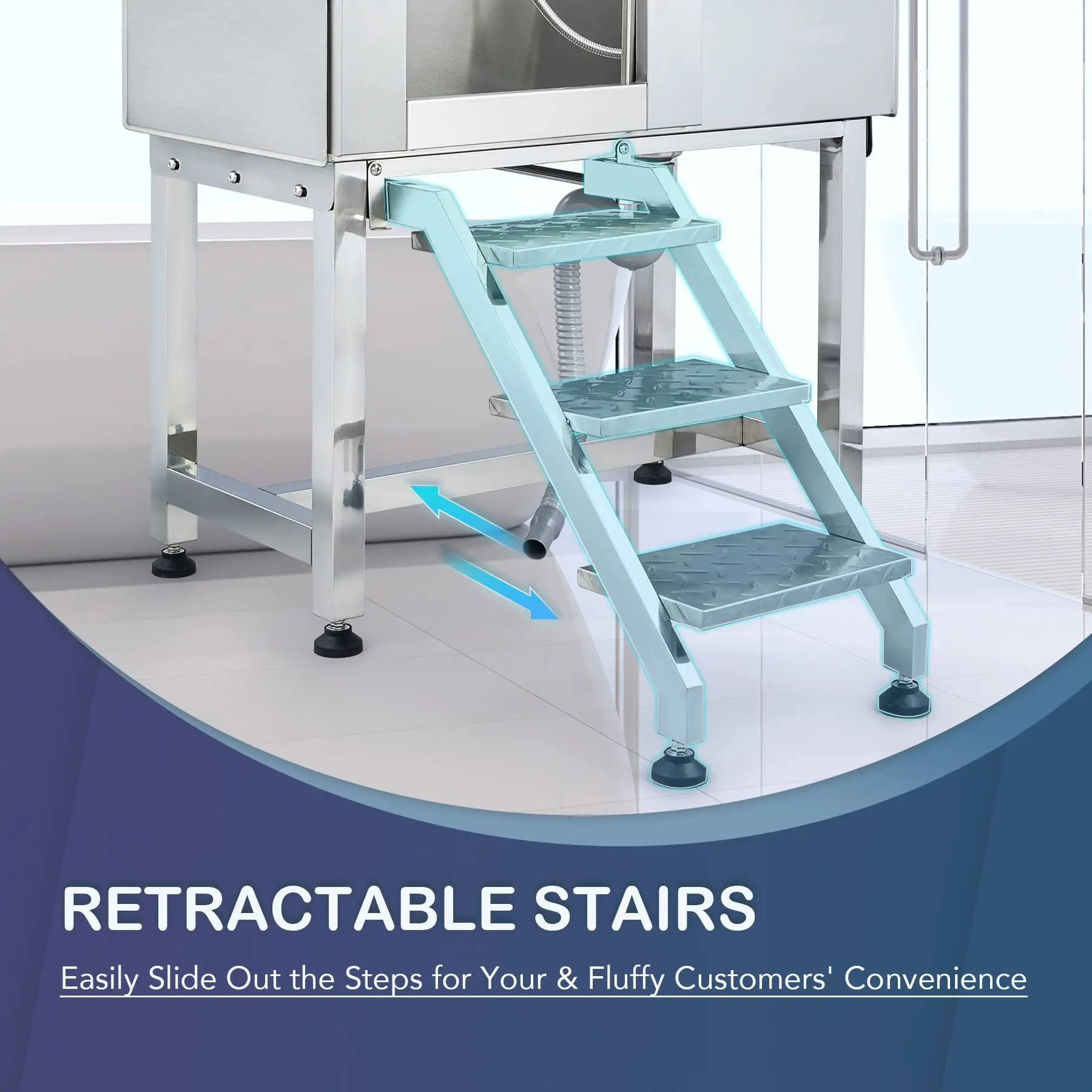 

Pet Bath Stainless Steel Dog Wash Dog Pet Bath Pet Shop Small Large Dog Bath Bathtub