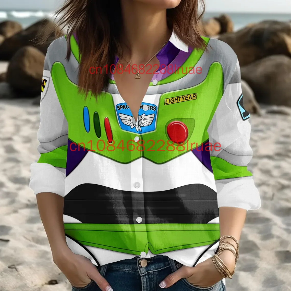 

2026 New Toy Story Cosplay Costume Blouse Shirt Disney Women Shirt