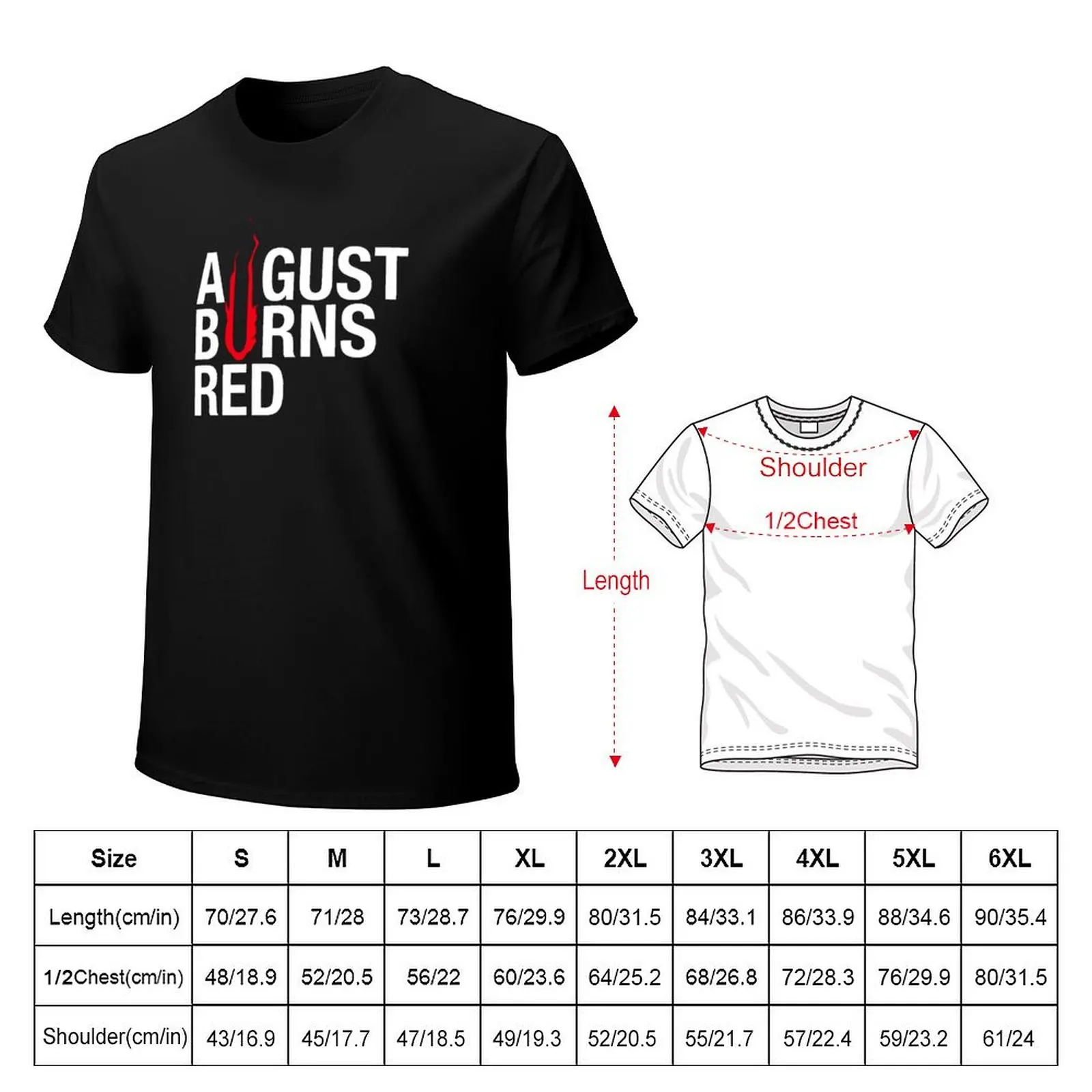 August burns red band metalcore 91art T-Shirt Plus Size Gym Sports T-Shirt