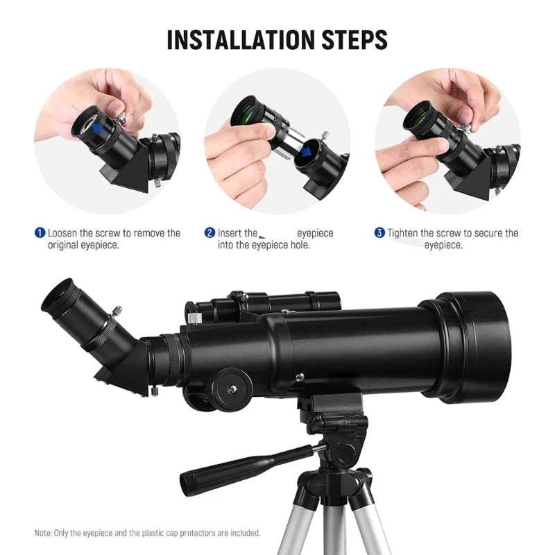 Fully MultiCoated 25mm Eyepiece Lens for Plossl Accessories Threaded for Standard 1.25inch Astronomy Filters