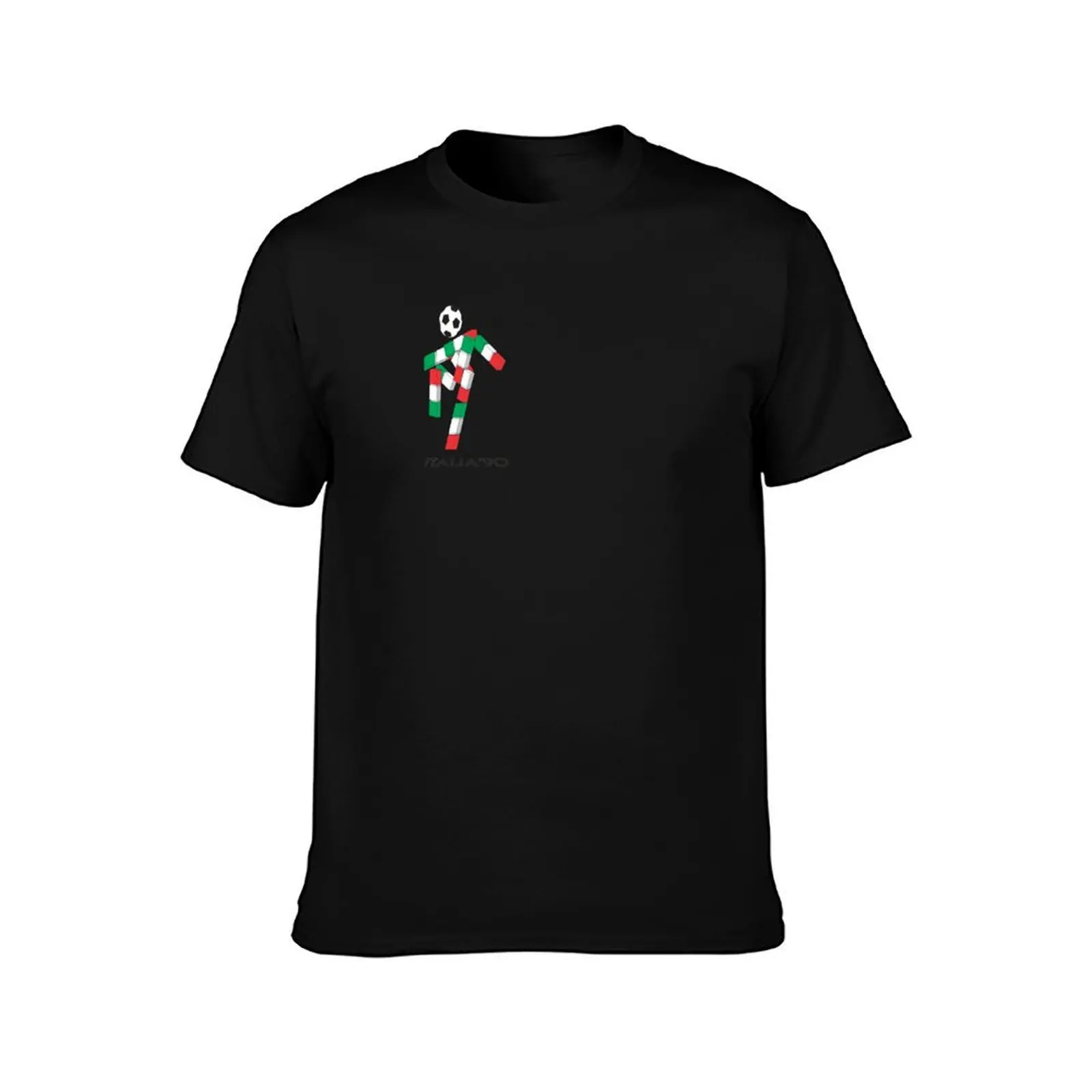 italia 90 footballer logo T-Shirt Big and Tall Solid Color T-Shirt
