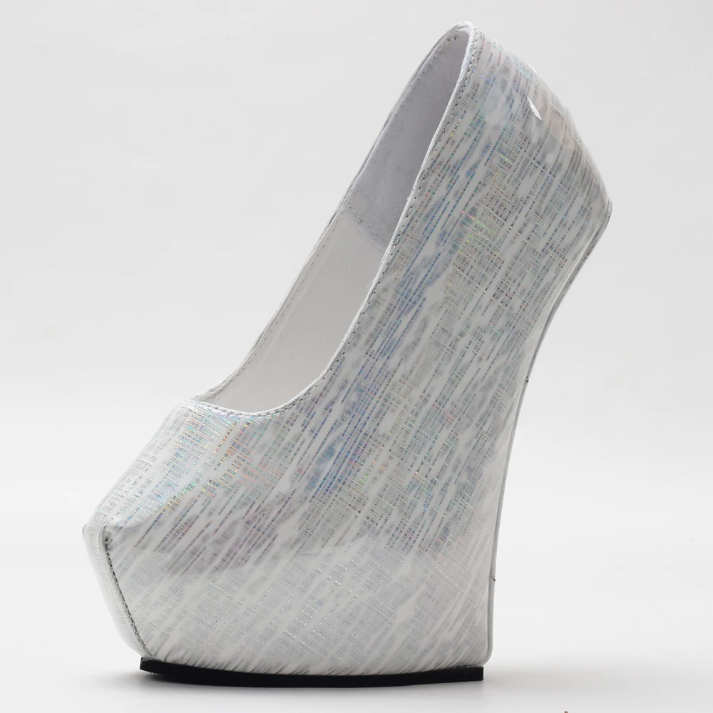 รองเท้าส้นตึกแบบหนา สไตล์โกธิค  ไม่มีส้น สูง 20 ซม. สำหรับทุกเพศ