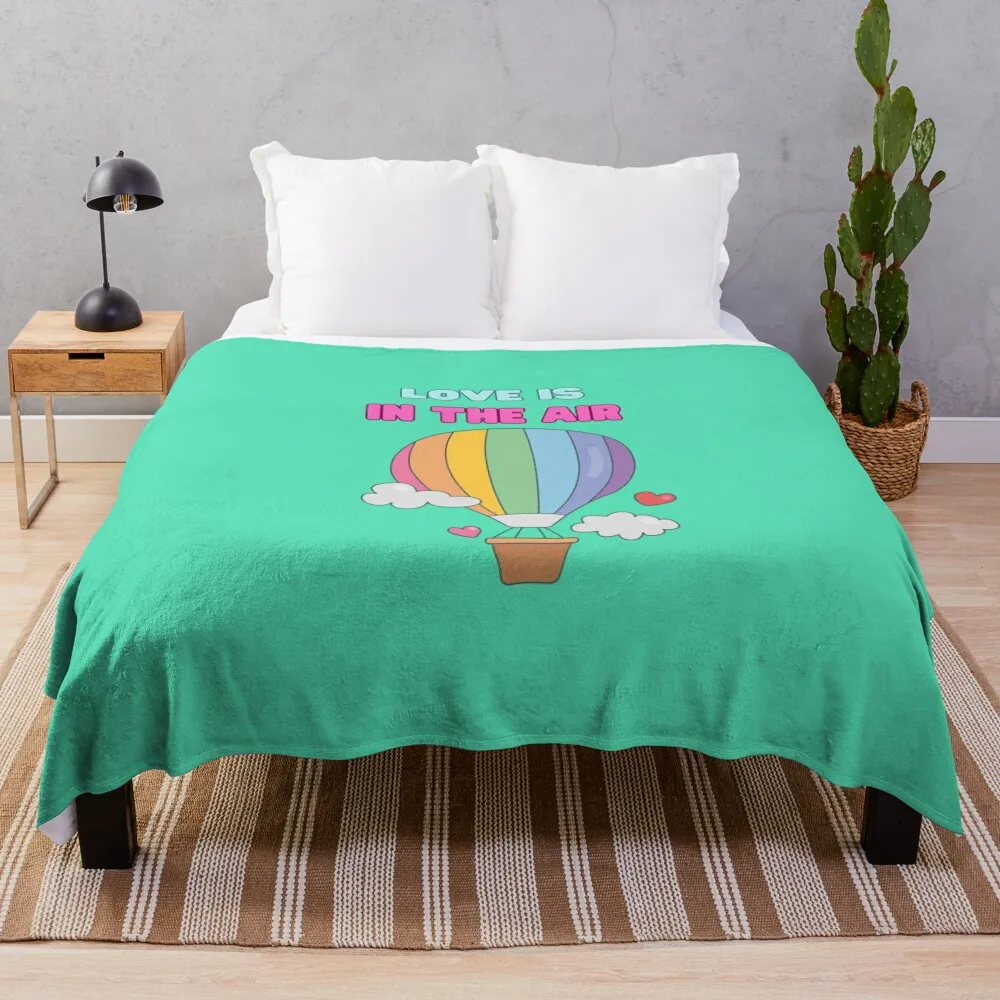 

Love is in the air Throw Blanket Flannel Fabric For Decorative Sofa Nap Hairys Blankets