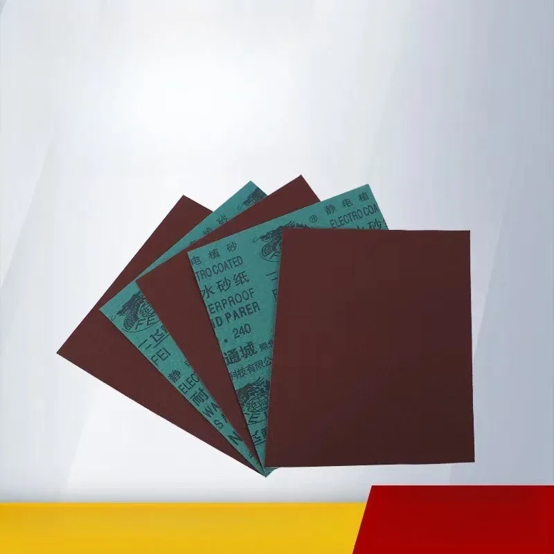 

Водостойкая наждачная бумага из коричневого плавленого оксида алюминия, водостойкая наждачная бумага, красная наждачная бумага, наждачная бумага для домашнего декора, для шлифовки и полировки металла