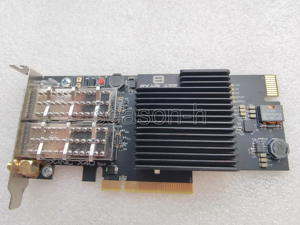 

Аксессуар ExaNIC X40 Двухпортовый малой задержки 40GbE QSFP+ PCI-E 3.0 NIC FPGA SFF