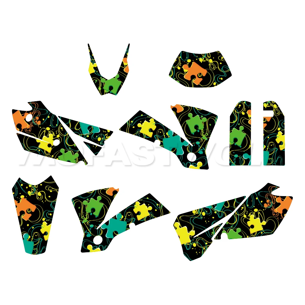 ملصقات رسومات تزيين جسم الدراجة النارية مناسبة لـ EXC 2004 125 200 250 300 400 450 525