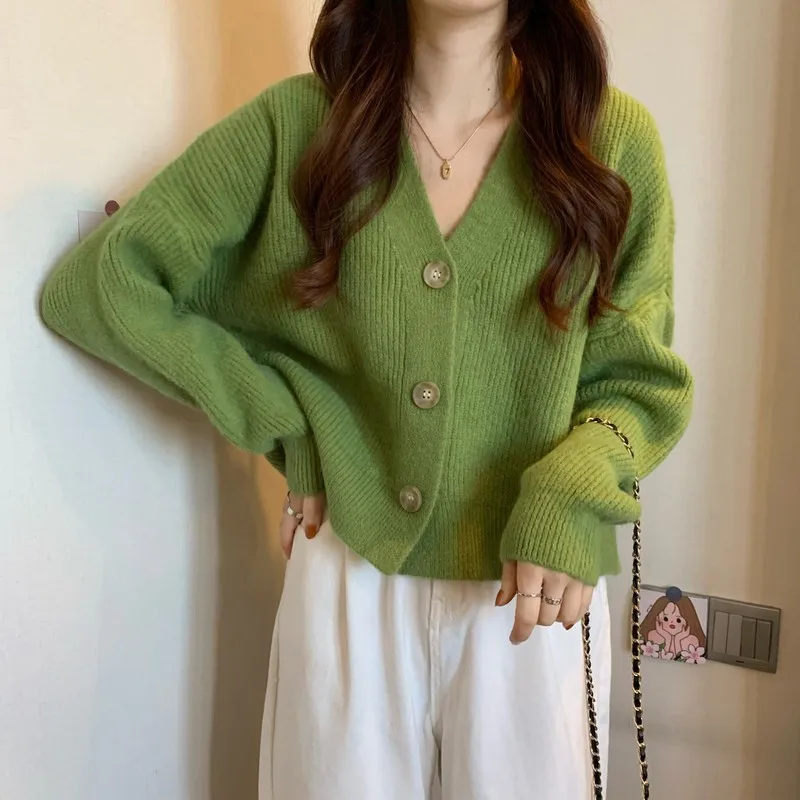 

2024 Women's Clothing Fashion versatile single-breasted knitted cardigan Spring Summer New 0708