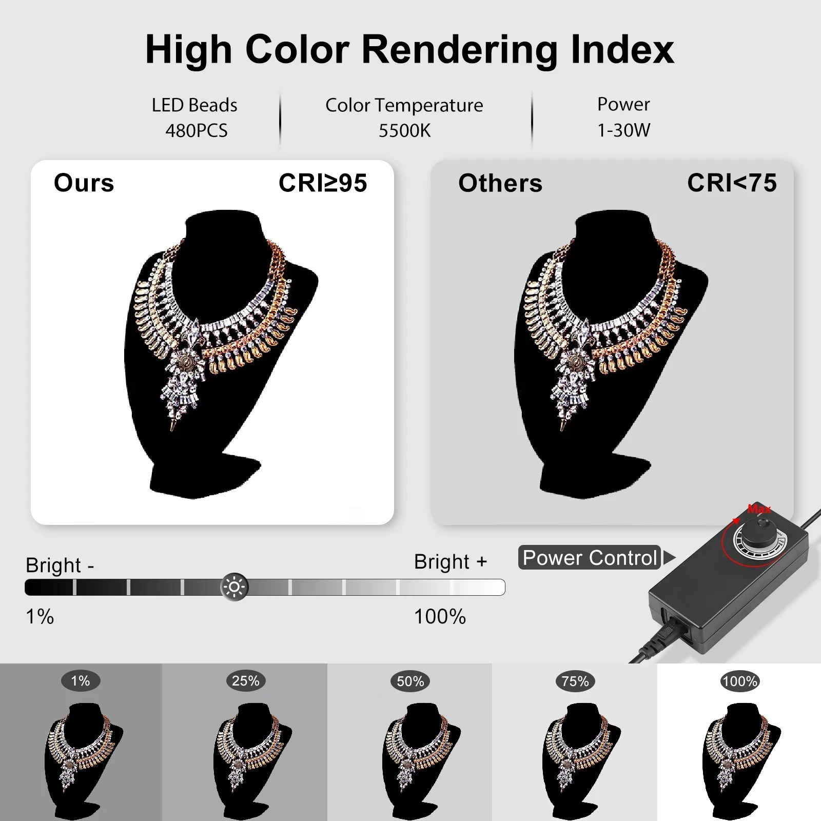 Description Picture 6 of item40CM/15.8'' Upgraded Photo Soft Box Kits,Photo Studio Light Box,Integrated Portable Photography Lightbox With 4 Colors Backdrop