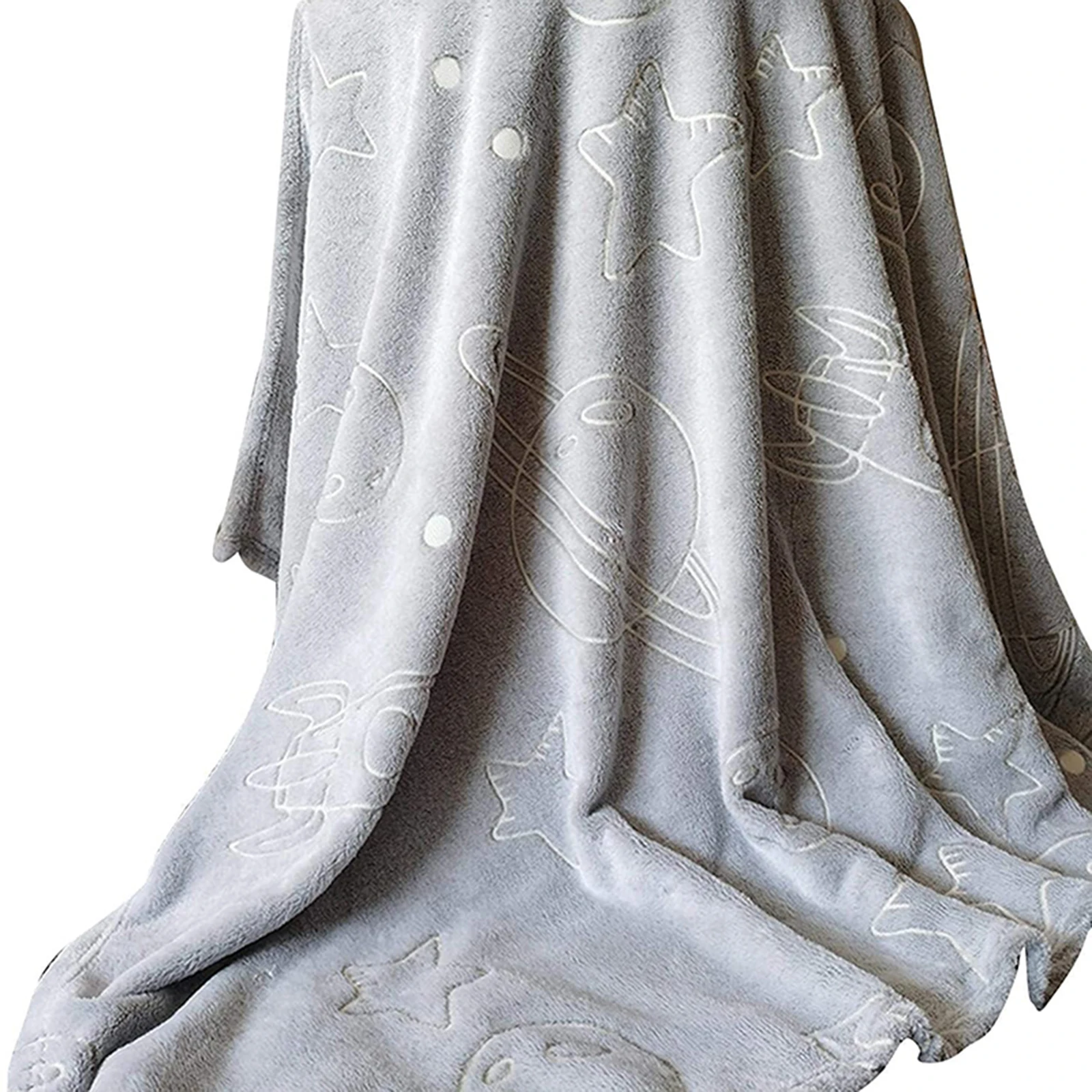 Space Blanket Shines In The Dark Children's Blanket Soft Woollen Blanket Suitable For All Seasons And Occasions