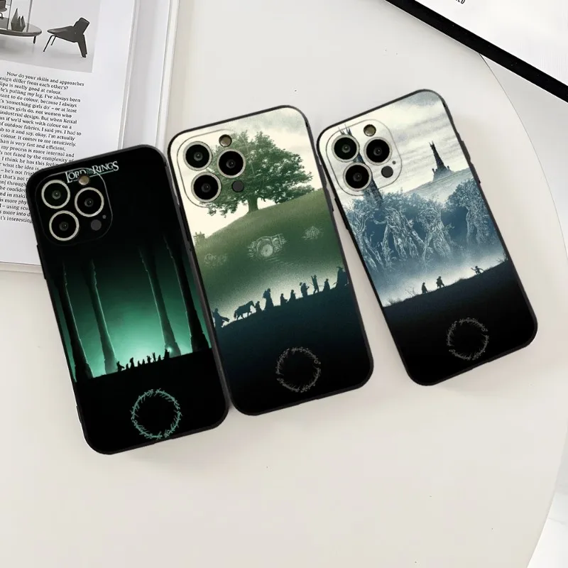 Movie R-Rings Of The Lords Phone Case For Iphone 12ProMax 15 11 13 14 Pro Xs Max Mini Xr X 7 8 6 6s Plus Fundas Cover