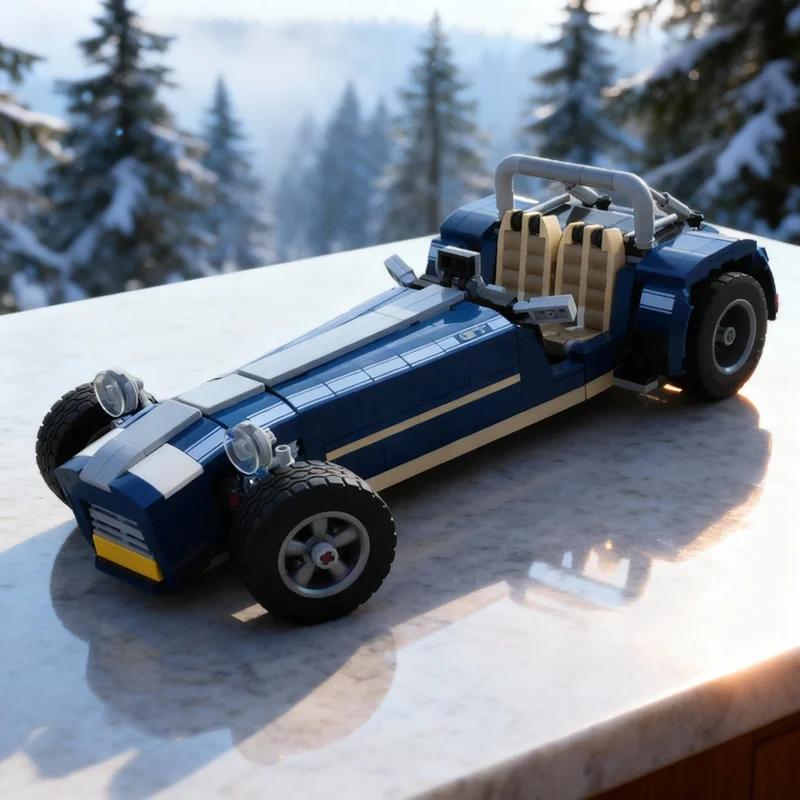 

Набор строительных блоков MOC Caterham 7 (694 детали) для сборки модели Creator Expert, архитектурный конструктор, идея для рождественского подарка, развивающая игрушка DIY, подарок на день рождения
