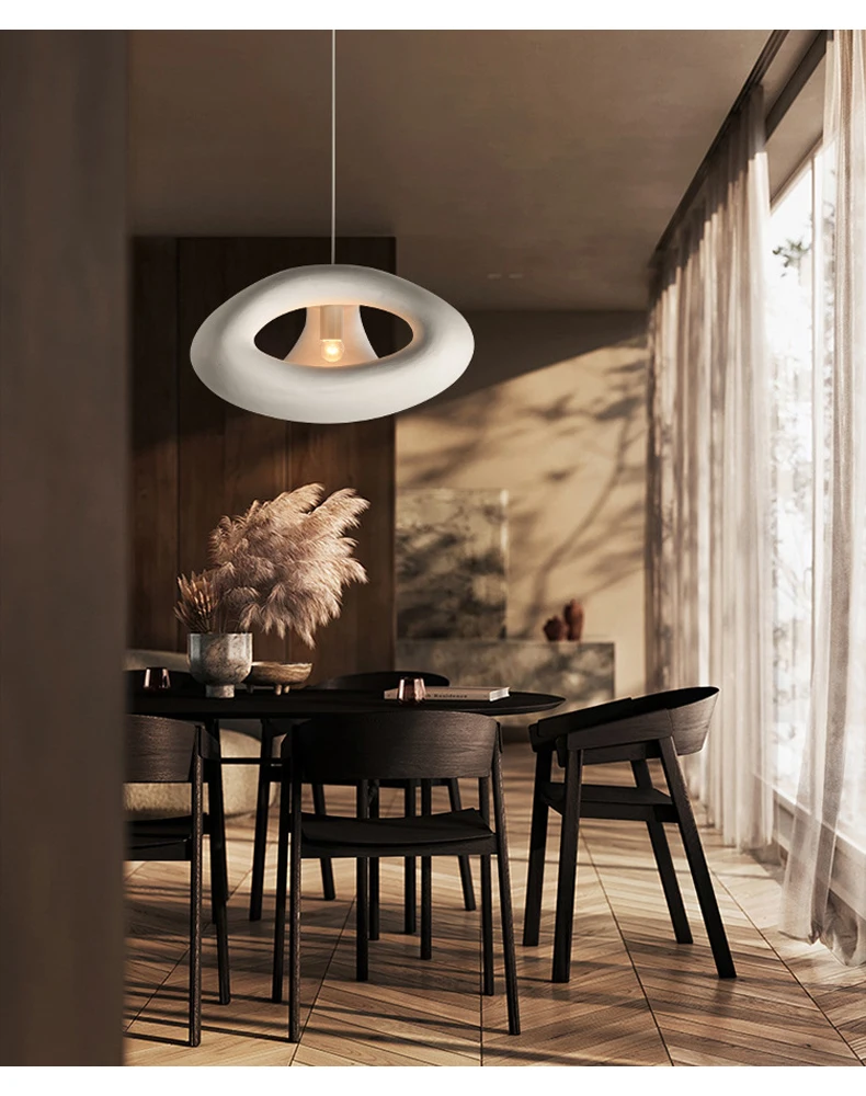 

Nordic Wabi Sabi LED Chandelier Designer Creative Hollow Out Restaurant Bedroom Homestay Chandelier Bar Coffee Shop Art Lighting