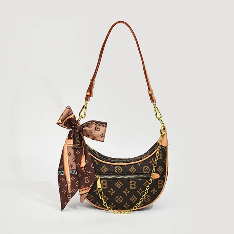 

Sleek Ladies Handbag Luxury Brand Pebbled Leather, Crossbody Shoulder Bag With Magnetic Flap & Inner Organization