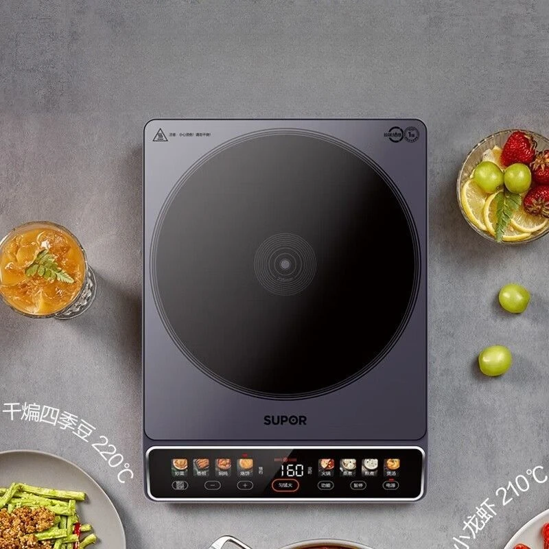 

Household Induction Cooker 2200W High Power Smart Radiation Protection Noise Reduction Color Screen C22-IA01