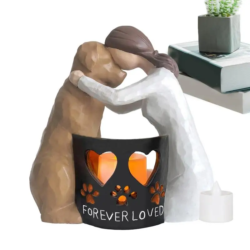 Pet Loss Sympathy Candle Holder Timeless And Meaningful Angel Figurines Pet Sympathy Decor Ornaments For Dog Lovers Keepsake