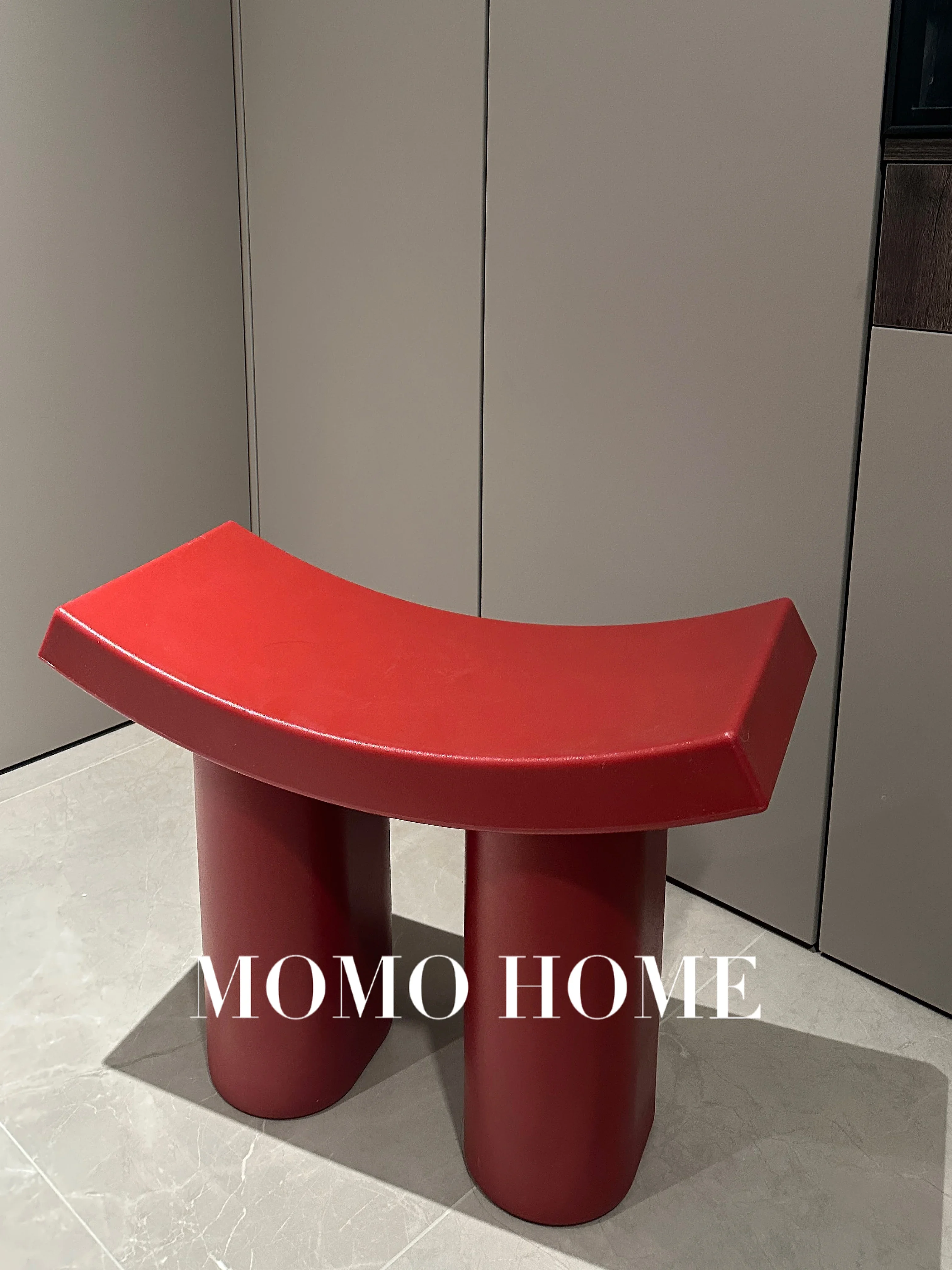 

MOMO HOME Xiaohongshu Dumbo Stool Living Room Bedroom Foot Stool Home Bench Door Shoe Change Stool