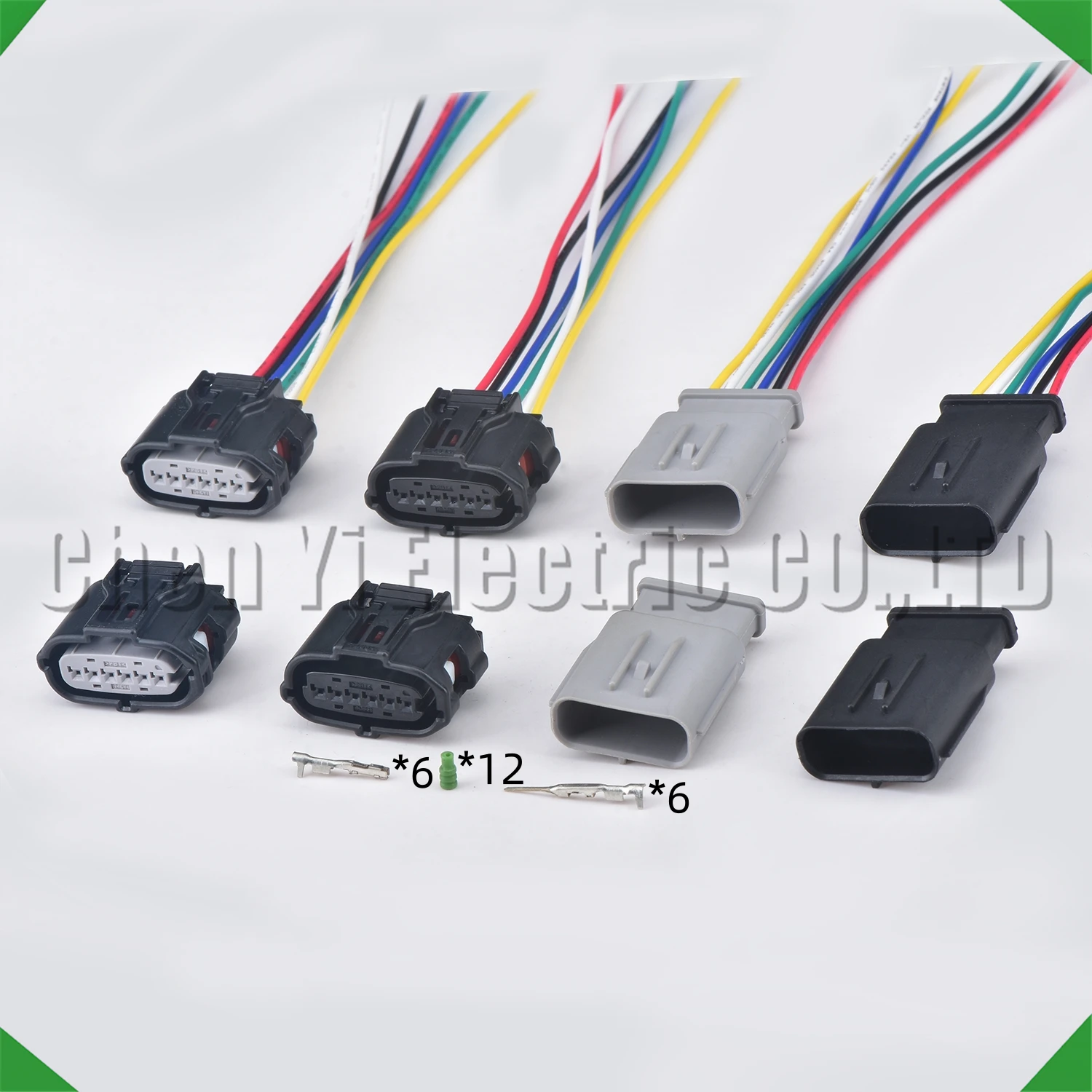 6 Pin Auto Connectors Front rear bumper reverse radar Throttle Pedal Plug 6189-7100 6189-1083 90980-12303 90980-12831 For Toyota