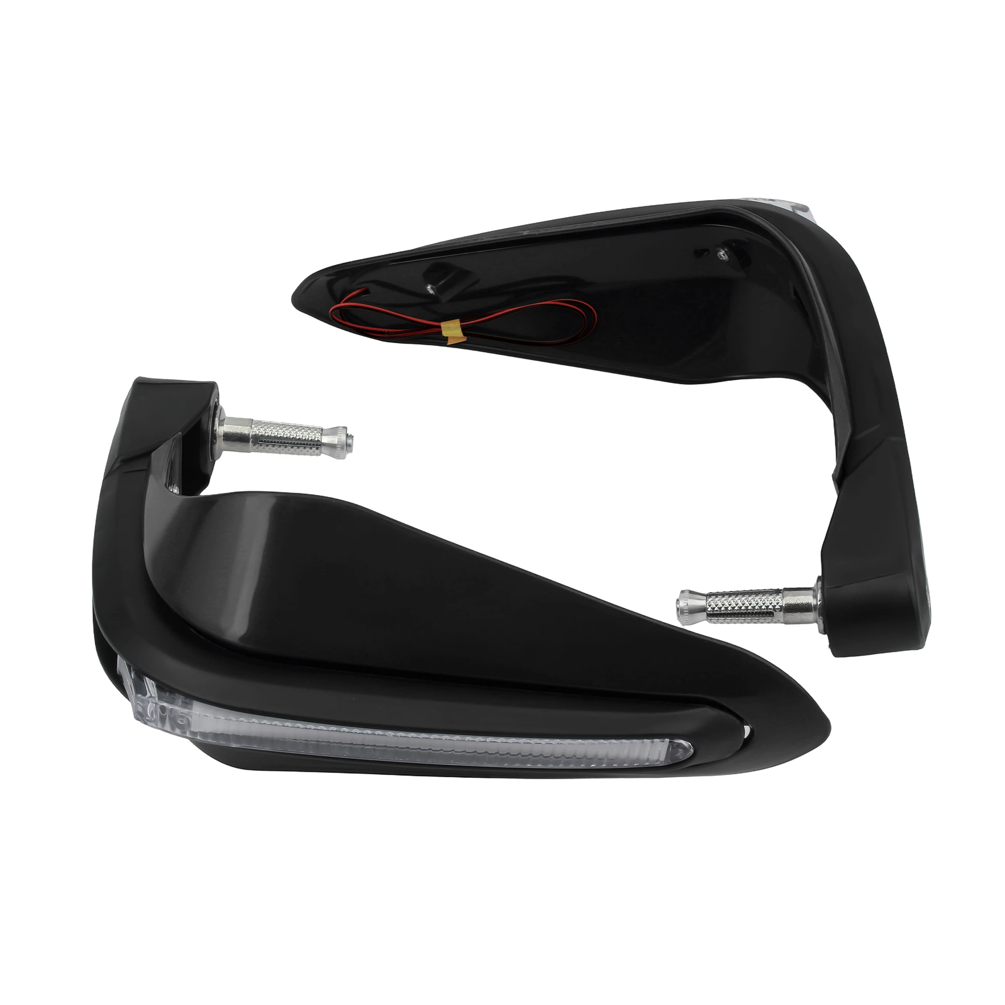 Motorrad-Handschutz mit LED-Blinklichtern, Handprotektoren für Lenker mit den meisten Durchmessern, ATV, Enduro, Motocross, Roller, Moped – Detail 6