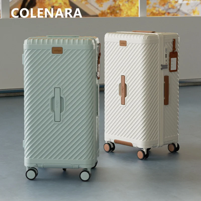 COLENARA Koffer auf Rollen, 20 Zoll, ABS+PC, Boarding-Box, 24 Zoll, 26 Zoll, 28 Zoll, 30 Zoll, Studenten-Trolley, Damen-Gepäck mit großer Kapazität