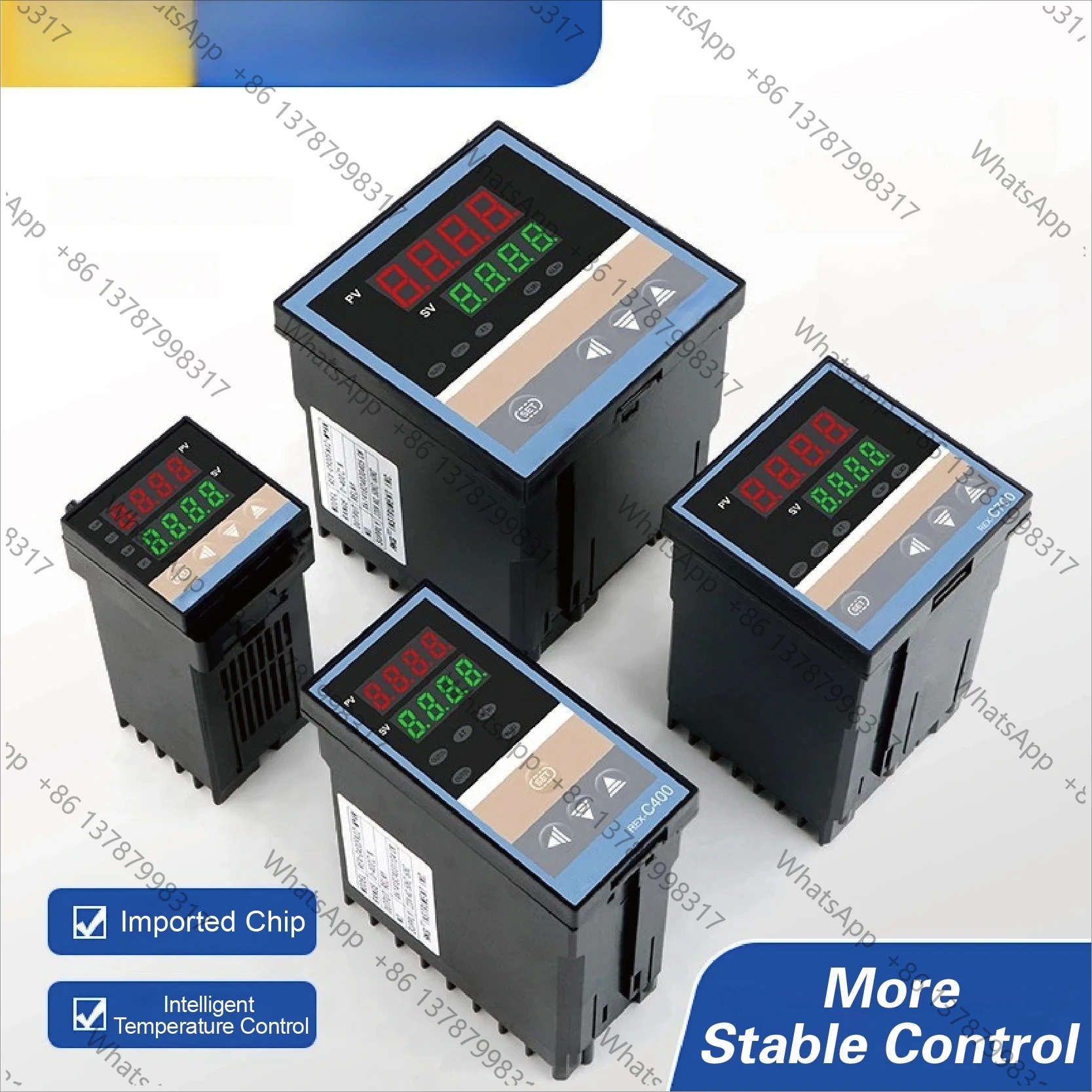 REX-C100 Digital Temperature Controller, PID Control, Solid State Relay Output, High Precision Thermostat