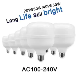 2-5 stücke große led glühbirne e27 50w 40w 30w 20w birne ac 100 V-240V led birnen warmweiß 2700k natürliches weißes 4000k licht für zu hause