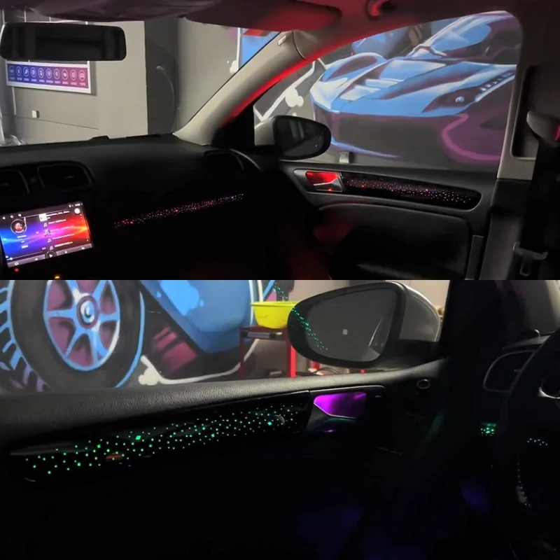 Gialulimn LED Ambient Light for Golf 6  2008-2013 LHD RHD Atmosphere Backlight MoodLight Lamp Kit Ambilight Interior Ambient